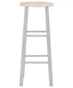 vidaXL 3 Piece Bar Set Wood and Steel