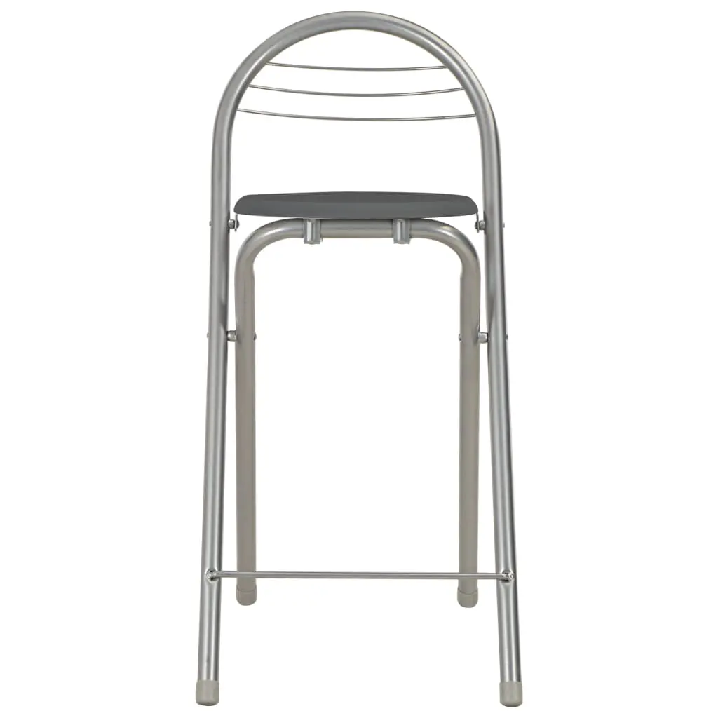 vidaXL 3 Piece Bar Set with Shelves Wood and Steel Black