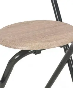 vidaXL 3 Piece Bar Set with Shelves Wood and Steel