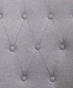 vidaXL Dining Chairs with Armrests 6 pcs Light Grey Fabric