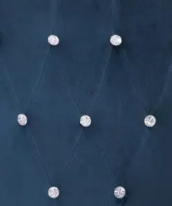 vidaXL Dining Chair with Armrests 2 pcs Dark Blue Velvet