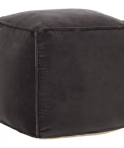 vidaXL Pouffe Cotton Velvet 40x40x40 cm Anthracite