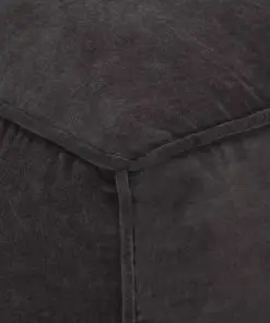vidaXL Pouffe Cotton Velvet 40x40x40 cm Anthracite