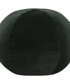 vidaXL Pouffe Cotton Velvet 50×35 cm Green