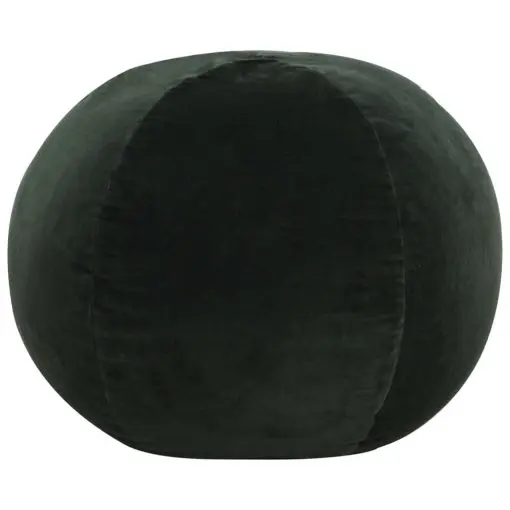 vidaXL Pouffe Cotton Velvet 50×35 cm Green
