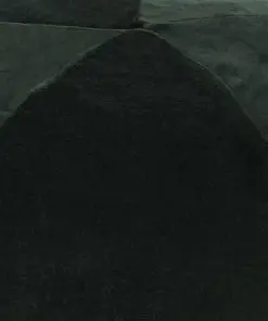 vidaXL Pouffe Cotton Velvet 50×35 cm Green