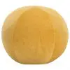 vidaXL Pouffe Cotton Velvet 50×35 cm Yellow
