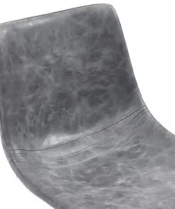 vidaXL Dining Chairs 4 pcs Grey Faux Leather