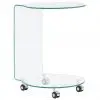 vidaXL Coffee Table 45x40x58 cm Tempered Glass