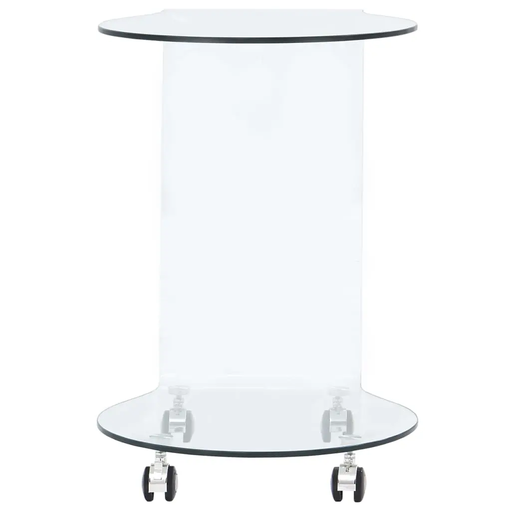 vidaXL Coffee Table 45x40x58 cm Tempered Glass