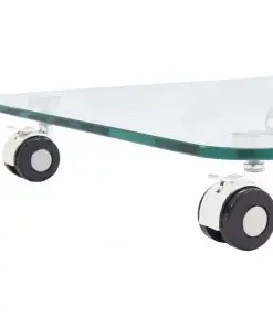 vidaXL Coffee Table 45x40x63 cm Tempered Glass