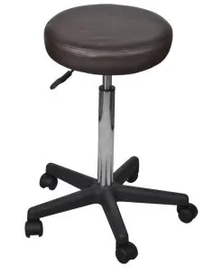 vidaXL Office Stools 2 pcs Brown 35.5×98 cm Faux Leather