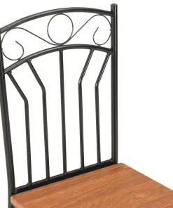 vidaXL Dining Chairs 2 pcs Brown MDF