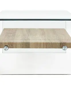 vidaXL Coffee Table Clear 98x45x31 cm Tempered Glass