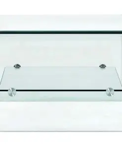 vidaXL Coffee Table Clear 50x45x33 cm Tempered Glass