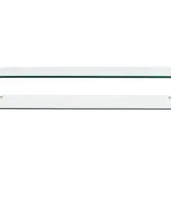 vidaXL Coffee Table Clear 98x45x31 cm Tempered Glass