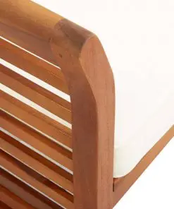 vidaXL Garden Dining Chair with Cushion Solid Acacia Wood