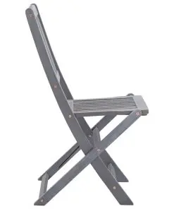 vidaXL Folding Outdoor Chairs 2 pcs Solid Acacia Wood