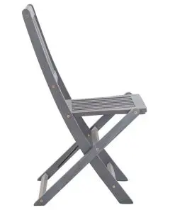 vidaXL Folding Outdoor Chairs 4 pcs Solid Acacia Wood