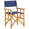 vidaXL Director’s Chair Solid Acacia Wood Blue