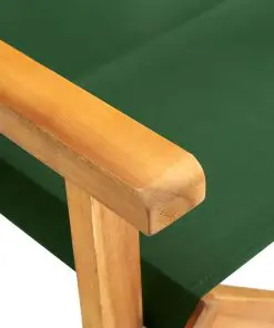 vidaXL Director’s Chair Solid Acacia Wood Green