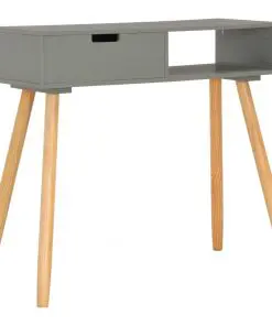 vidaXL Console Table Grey 80x30x72 cm Solid Pinewood