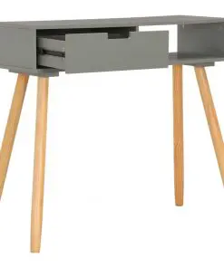 vidaXL Console Table Grey 80x30x72 cm Solid Pinewood