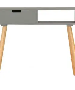 vidaXL Console Table Grey 80x30x72 cm Solid Pinewood