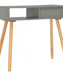 vidaXL Console Table Grey 80x30x72 cm Solid Pinewood