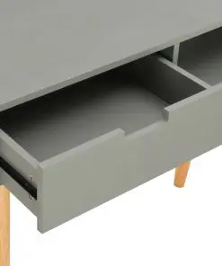 vidaXL Console Table Grey 80x30x72 cm Solid Pinewood