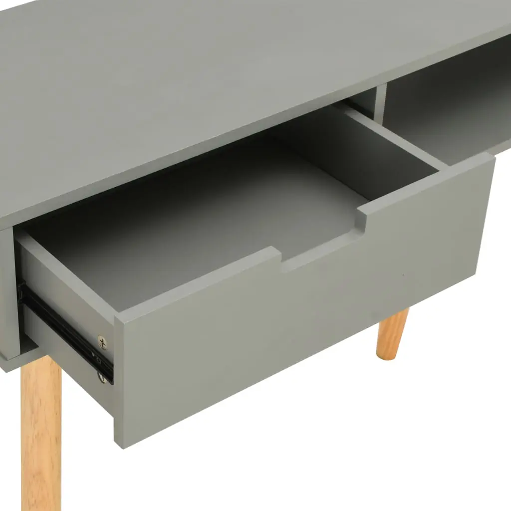 vidaXL Console Table Grey 80x30x72 cm Solid Pinewood
