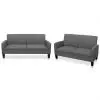 vidaXL 2 Piece Sofa Set Fabric Dark Grey vidaXL 2 Piece Sofa Set Fabric Dark Grey