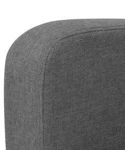 vidaXL 2 Piece Sofa Set Fabric Dark Grey