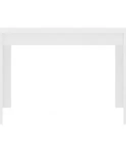 vidaXL Dining Table White 120x60x76 cm Chipboard