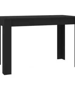 vidaXL Dining Table Black 120x60x76 cm Chipboard
