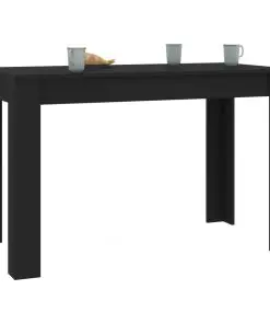 vidaXL Dining Table Black 120x60x76 cm Chipboard