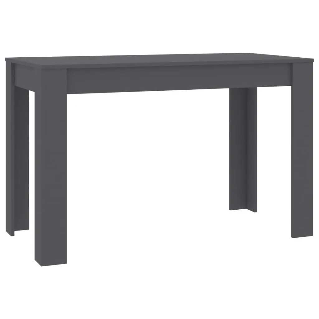 vidaXL Dining Table Grey 120x60x76 cm Chipboard