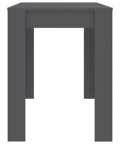 vidaXL Dining Table Grey 120x60x76 cm Chipboard
