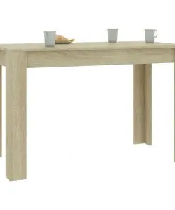 vidaXL Dining Table Sonoma Oak 120x60x76 cm Chipboard