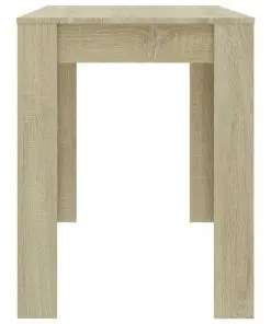 vidaXL Dining Table Sonoma Oak 120x60x76 cm Chipboard