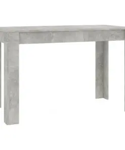 vidaXL Dining Table Concrete Grey 120x60x76 cm Chipboard