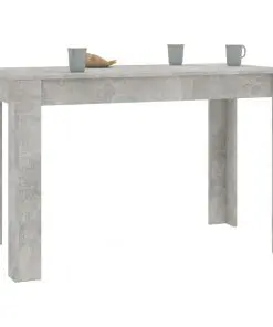 vidaXL Dining Table Concrete Grey 120x60x76 cm Chipboard