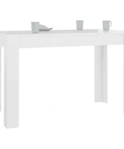vidaXL Dining Table High Gloss White 120x60x76 cm Chipboard