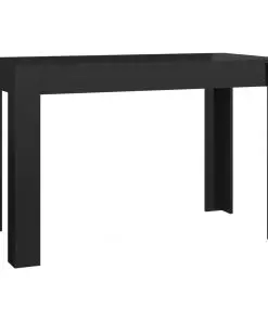 vidaXL Dining Table High Gloss Black 120x60x76 cm Chipboard