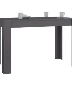 vidaXL Dining Table High Gloss Grey 120x60x76 cm Chipboard
