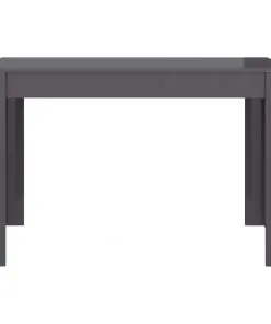 vidaXL Dining Table High Gloss Grey 120x60x76 cm Chipboard