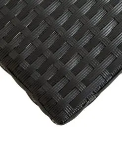 vidaXL Garden Bench 80 cm Poly Rattan Black