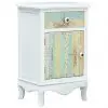 vidaXL Bedside Cabinet White 40x30x62 cm MDF vidaXL Bedside Cabinet White 40x30x62 cm MDF