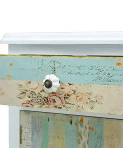 vidaXL Bedside Cabinet White 40x30x62 cm MDF