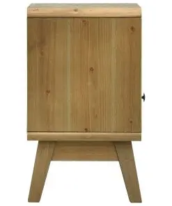 vidaXL Bedside Cabinet Brown 37x30x51 cm Wood